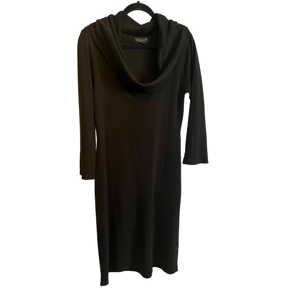 Cowl Neck Lightweight Sweater Dress